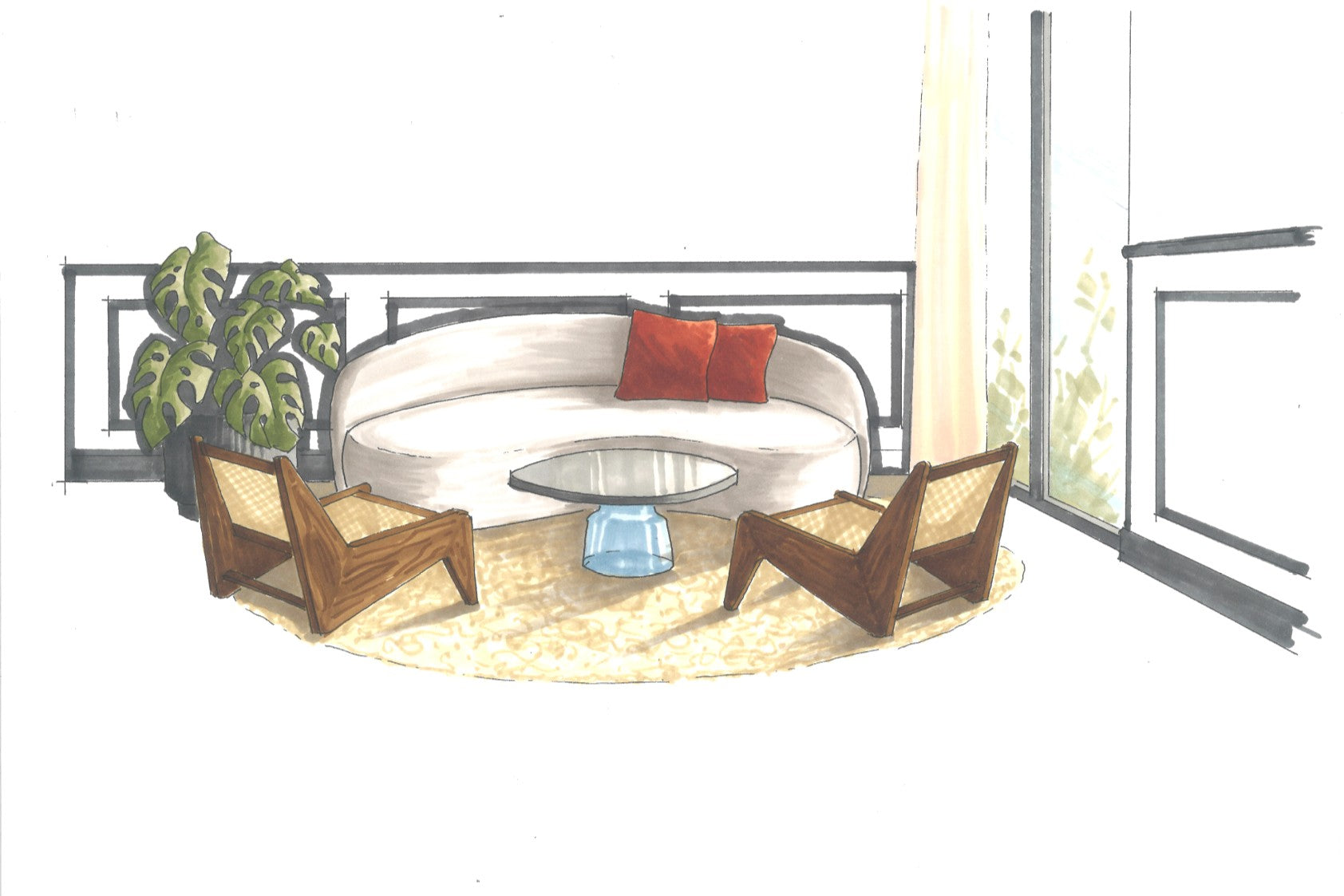 How to draw an interior design sketch – Winsor & Newton EU