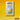Winsor & Newton Cadmium Yellow Professional Watercolour Half Pan, front view of product with colour swatch as background