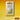 Winsor & Newton Transparent Yellow Professional Watercolour Half Pan, front view of product with colour swatch as background