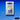 Winsor & Newton Ultramarine (Green Shade) Professional Watercolour Half Pan, front view of product with colour swatch as background