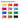 Winsor & Newton Promarker Brush Vibrant set colour swatches with colour names