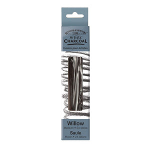 Artists' Willow Charcoal - Medium 24 Sticks