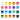 Winsor & Newton Cotman Watercolour Set 20 Colour Swatches and Colour Names