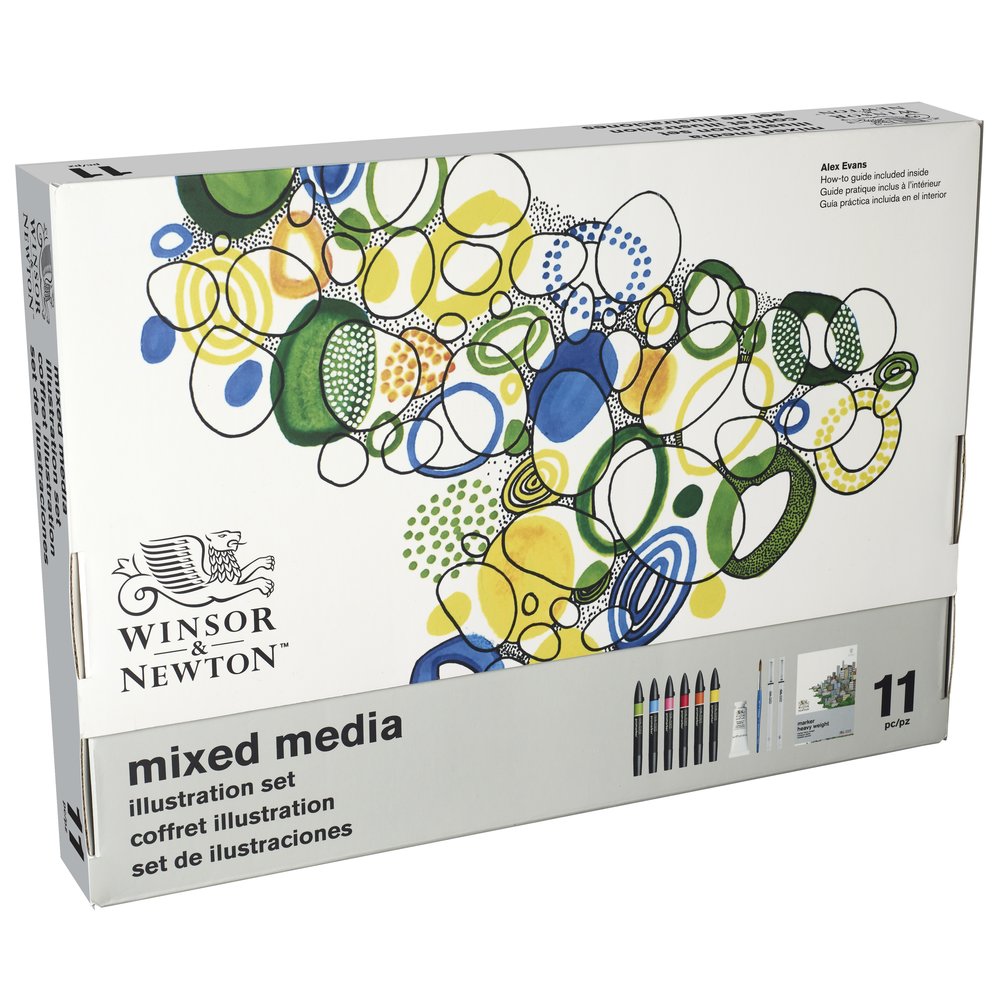 Mixed Media Set Illustration Winsor & Newton EU