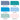 Winsor & Newton Promarker Skyscape Tones 1 set colour swatches with colour names