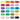 Winsor & Newton Promarker Arts & Illustration set colour swatches with colour names