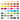 Winsor & Newton Promarker Essential Collection set colour swatches with colour names