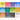 Winsor & Newton Cotman Brush Pen Set Colour Swatches with Colour Names in English, French and Spanish and Pigments