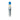 W&N ARTISAN WATER MIXABLE OIL COLOUR BRUSH SHORT FLAT/BRIGHT [LONG HANDLE] BRUSH HEAD SHOT WITH BLUE PAINT