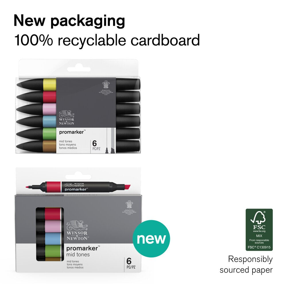 Promarker 6 Red Tones – Winsor & Newton EU