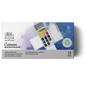 Cotman Watercolours Field Box - 12 Half Pans